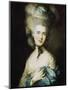 Woman in Blue, Portrait of the Duchess of Beaufort-Thomas Gainsborough-Mounted Giclee Print