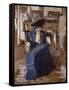 Woman in Blue-Edouard Vuillard-Framed Stretched Canvas