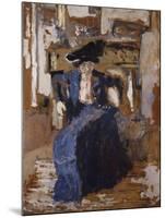 Woman in Blue-Edouard Vuillard-Mounted Giclee Print