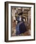 Woman in Blue-Edouard Vuillard-Framed Giclee Print