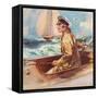 Woman in Boat, 1939, UK-null-Framed Stretched Canvas