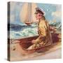 Woman in Boat, 1939, UK-null-Stretched Canvas