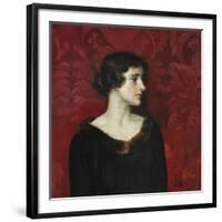 Woman In Brown-William Bruce Ellis Ranken-Framed Giclee Print