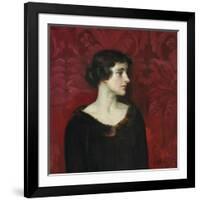 Woman In Brown-William Bruce Ellis Ranken-Framed Giclee Print