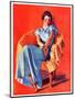 "Woman in Chair,"September 1, 1934-F. Sands Brunner-Mounted Giclee Print