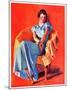 "Woman in Chair,"September 1, 1934-F. Sands Brunner-Mounted Giclee Print