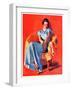 "Woman in Chair,"September 1, 1934-F. Sands Brunner-Framed Giclee Print