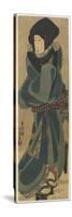 Woman in Cloak and Hood, C. 1830-1844-Utagawa Kunisada-Stretched Canvas