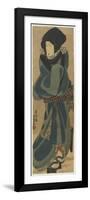 Woman in Cloak and Hood, C. 1830-1844-Utagawa Kunisada-Framed Premium Giclee Print