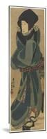 Woman in Cloak and Hood, C. 1830-1844-Utagawa Kunisada-Mounted Premium Giclee Print