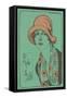 Woman in Cloche Hat-null-Framed Stretched Canvas