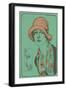 Woman in Cloche Hat-null-Framed Art Print