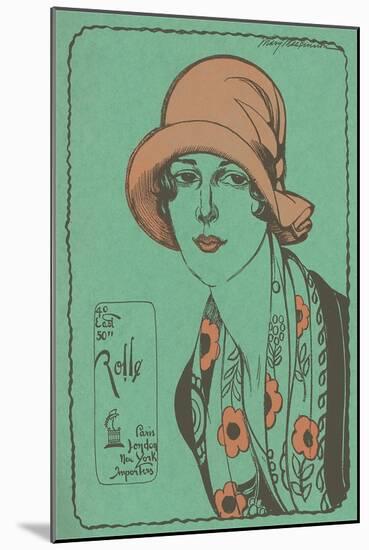 Woman in Cloche Hat-null-Mounted Art Print