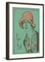 Woman in Cloche Hat-null-Framed Art Print