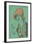 Woman in Cloche Hat-null-Framed Art Print