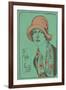 Woman in Cloche Hat-null-Framed Art Print