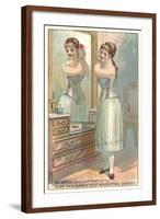 Woman in Corset-null-Framed Art Print