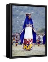 Woman in Costume for Inti Raimi Festival of the Incas, Cusco, Peru-Jim Zuckerman-Framed Stretched Canvas