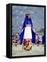 Woman in Costume for Inti Raimi Festival of the Incas, Cusco, Peru-Jim Zuckerman-Framed Stretched Canvas