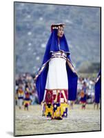 Woman in Costume for Inti Raimi Festival of the Incas, Cusco, Peru-Jim Zuckerman-Mounted Photographic Print