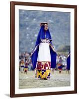 Woman in Costume for Inti Raimi Festival of the Incas, Cusco, Peru-Jim Zuckerman-Framed Photographic Print