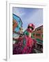 Woman in Costume For the Annual Carnival Festival, Burano Island, Venice, Italy-Jim Zuckerman-Framed Photographic Print