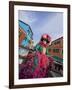 Woman in Costume For the Annual Carnival Festival, Burano Island, Venice, Italy-Jim Zuckerman-Framed Photographic Print