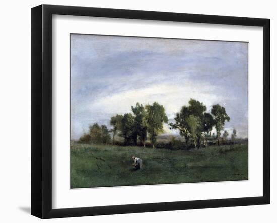 Woman in Country Field, C1828-1876-Narcisse Virgile Diaz de la Pena-Framed Giclee Print