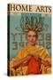 Woman in Curlers Knits-Home Arts-Stretched Canvas