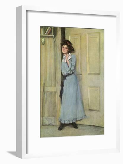 Woman in Doorway, 1904-null-Framed Art Print