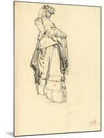 Woman in Dress from Behind, C. 1872-1875-Ilya Efimovich Repin-Mounted Giclee Print