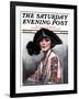 "Woman in Embroidered Blouse," Saturday Evening Post Cover, May 5, 1923-Neysa Mcmein-Framed Giclee Print