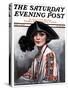 "Woman in Embroidered Blouse," Saturday Evening Post Cover, May 5, 1923-Neysa Mcmein-Stretched Canvas