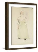 Woman in Evening Dress, 1912-Charles Demuth-Framed Giclee Print