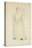 Woman in Evening Dress, 1912-Charles Demuth-Stretched Canvas