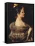 Woman in Evening Gown-Romà Ribera-Framed Stretched Canvas