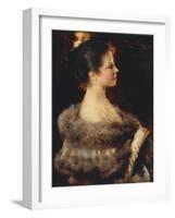 Woman in Evening Gown-Romà Ribera-Framed Giclee Print