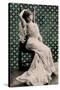 Woman in Fancy Gown-null-Stretched Canvas