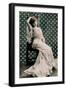 Woman in Fancy Gown-null-Framed Art Print