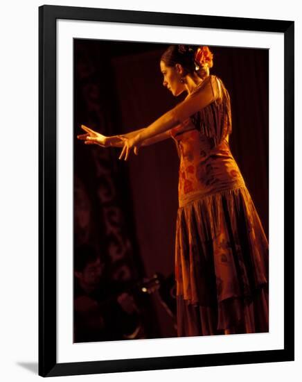 Woman in Flamenco Dress at Feria de Abril, Sevilla, Spain-Merrill Images-Framed Photographic Print