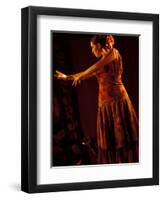 Woman in Flamenco Dress at Feria de Abril, Sevilla, Spain-Merrill Images-Framed Premium Photographic Print