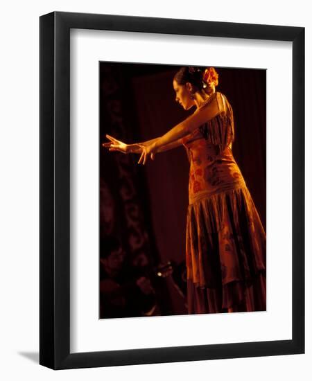 Woman in Flamenco Dress at Feria de Abril, Sevilla, Spain-Merrill Images-Framed Photographic Print