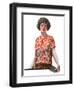 "Woman in Floral Print,"January 27, 1923-Charles A. MacLellan-Framed Giclee Print