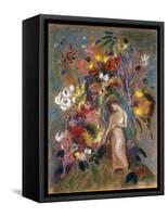 Woman in Flowers, 1904-Odilon Redon-Framed Stretched Canvas