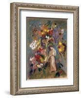 Woman in Flowers, 1904-Odilon Redon-Framed Giclee Print