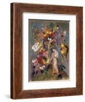 Woman in Flowers, 1904-Odilon Redon-Framed Giclee Print