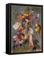 Woman in Flowers, 1904-Odilon Redon-Framed Stretched Canvas