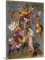 Woman in Flowers, 1904-Odilon Redon-Mounted Giclee Print