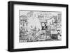 Woman in Flying Machine-null-Framed Photographic Print