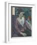 Woman in Front of a Still Life by Cézanne, 1890-Paul Gauguin-Framed Giclee Print